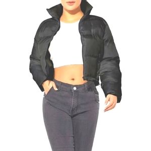 Hujoin Adorable Cropped Puffer Jacket